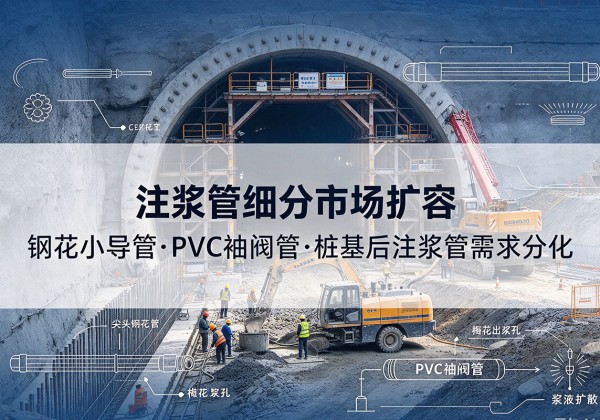 桃山注浆管细分市场扩容，隧道钢花小导管、PVC 袖阀管、桩基后注浆管需求分化